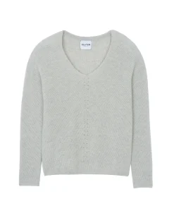 Pull Cachemire Col V Manches Longues