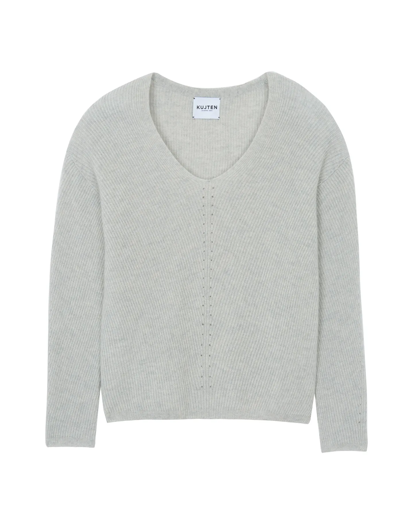 Pull Cachemire Col V Manches Longues