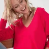Pull Cachemire Col V Manches Longues