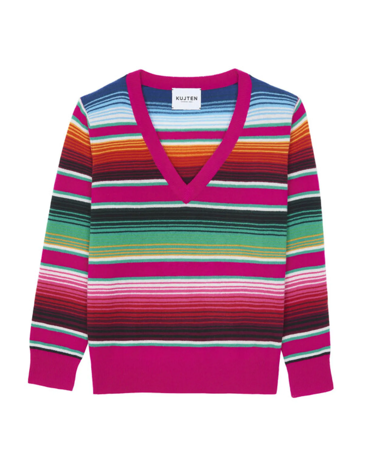 Pull Cachemire Col V Manches Longues
