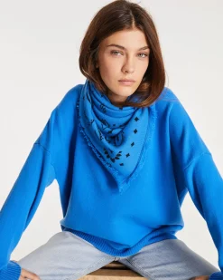 Pull Cachemire Col V Oversize Femme