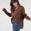 Pull Cachemire Col V Oversize Liquette