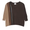Pull Cachemire Col V Oversize, 2 Fils