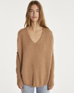 Pull Cachemire Col V Oversize Liquette