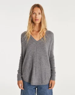 Pull Cachemire Col V Oversize Liquette