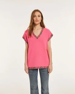 Pull Cachemire Col V Oversize Sans Manches
