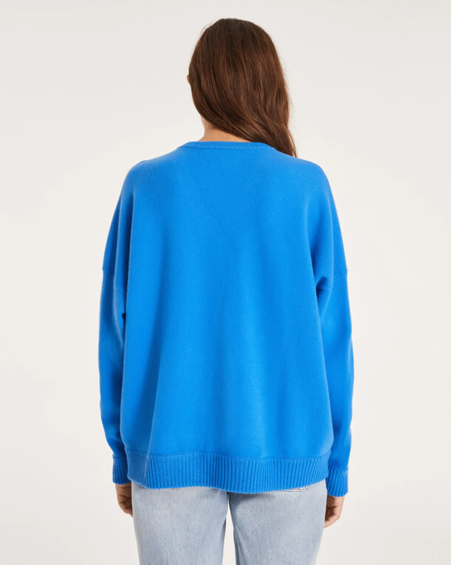 Pull Cachemire Col V Oversize Femme