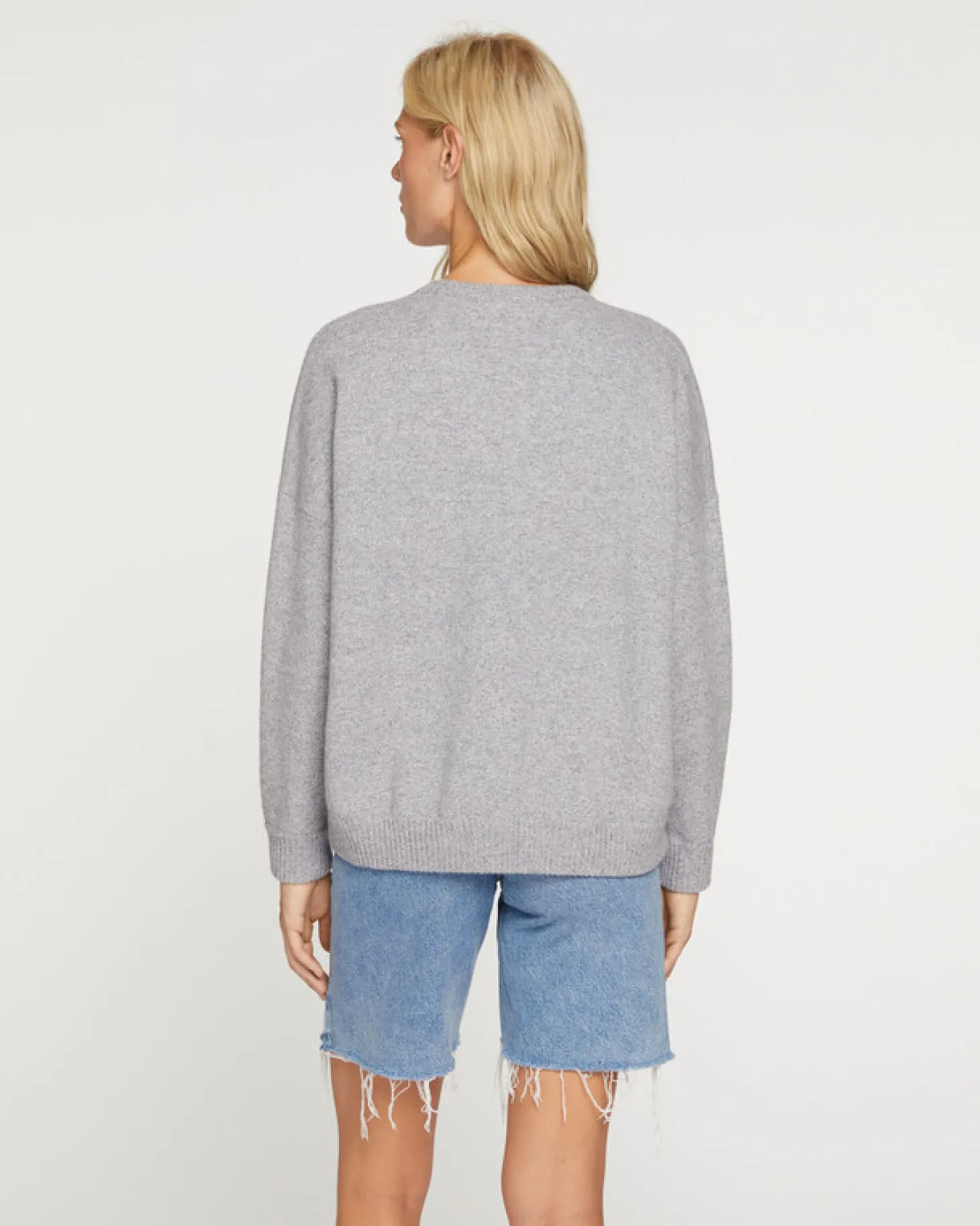 Pull Cachemire Col V Oversize Femme