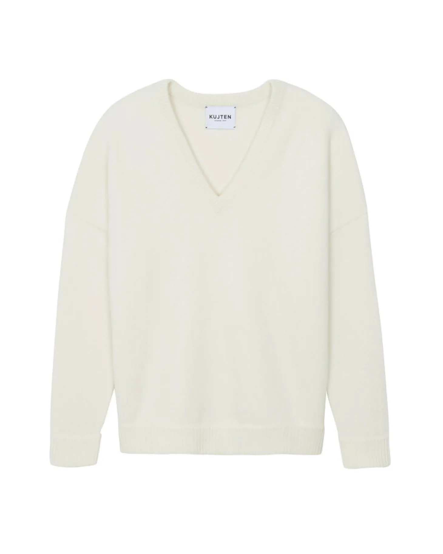 Pull Cachemire Col V Oversize Femme