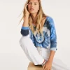 Pull Cachemire Col V Tie & Dye