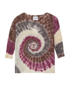 Pull Cachemire Col V Tie & Dye