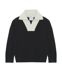Pull Cachemire Contraste Femme