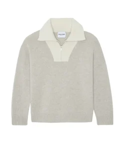 Pull Cachemire Contraste Femme