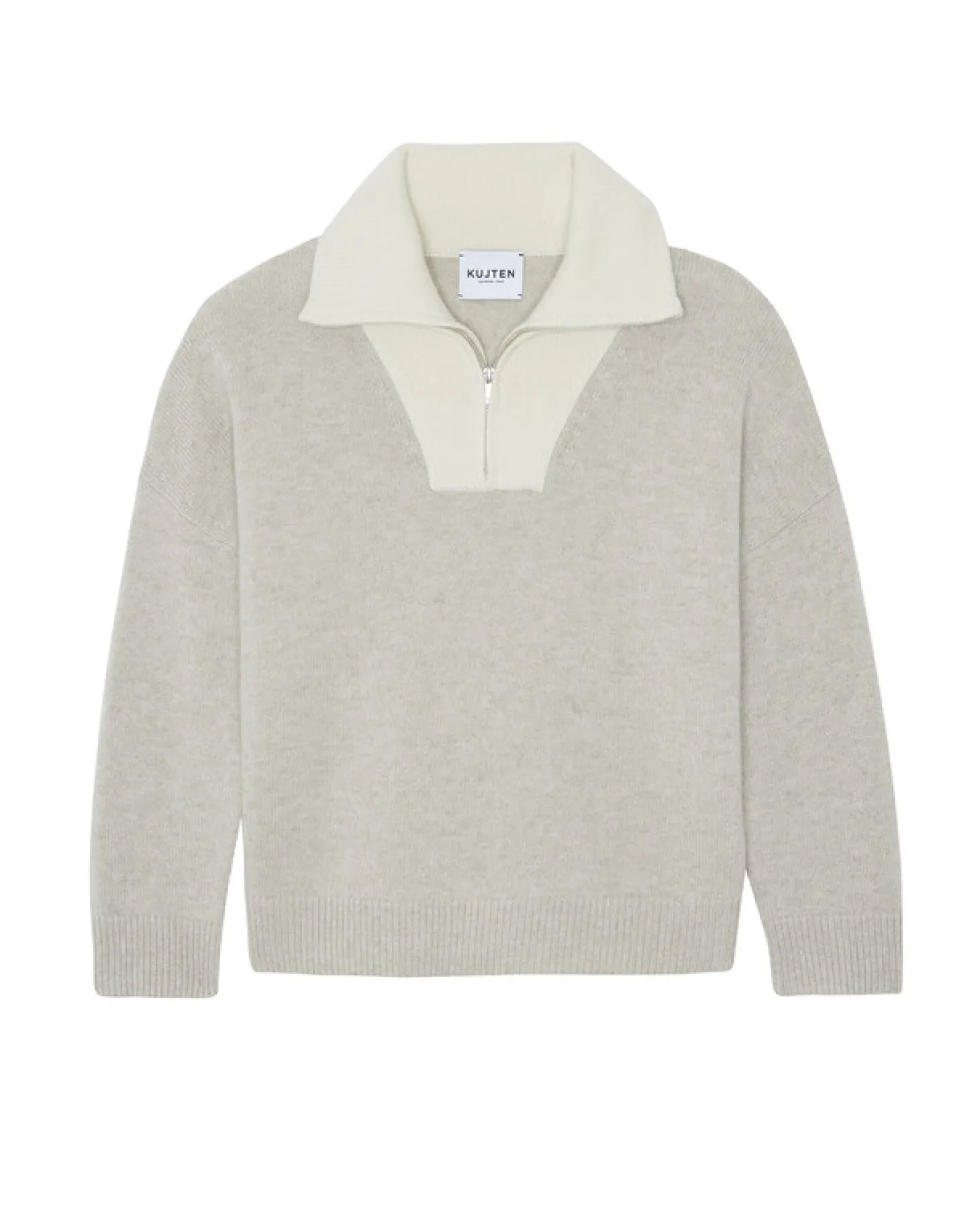 Pull Cachemire Contraste Femme