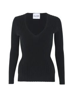 Pull Cachemire Cotele Col V, 2 Fils