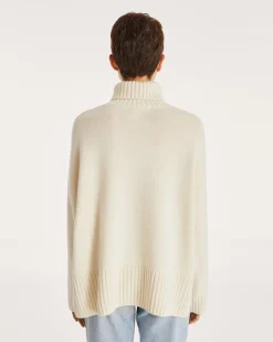 Pull Cachemire Court Femme Col Roule