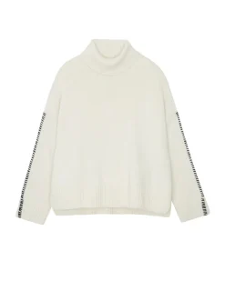 Pull Cachemire Court Femme Col Roule