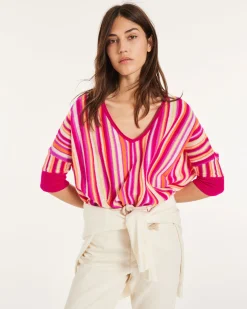 Pull Cachemire Femme Col V Oversize