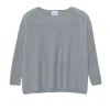 Pull Cachemire Femme Col Rond Oversize, 2 Fils