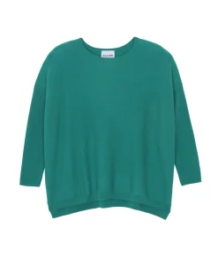 Pull Cachemire Femme Col Rond Oversize, 2 Fils