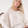 Pull Cachemire Femme Col V Chauve Souris