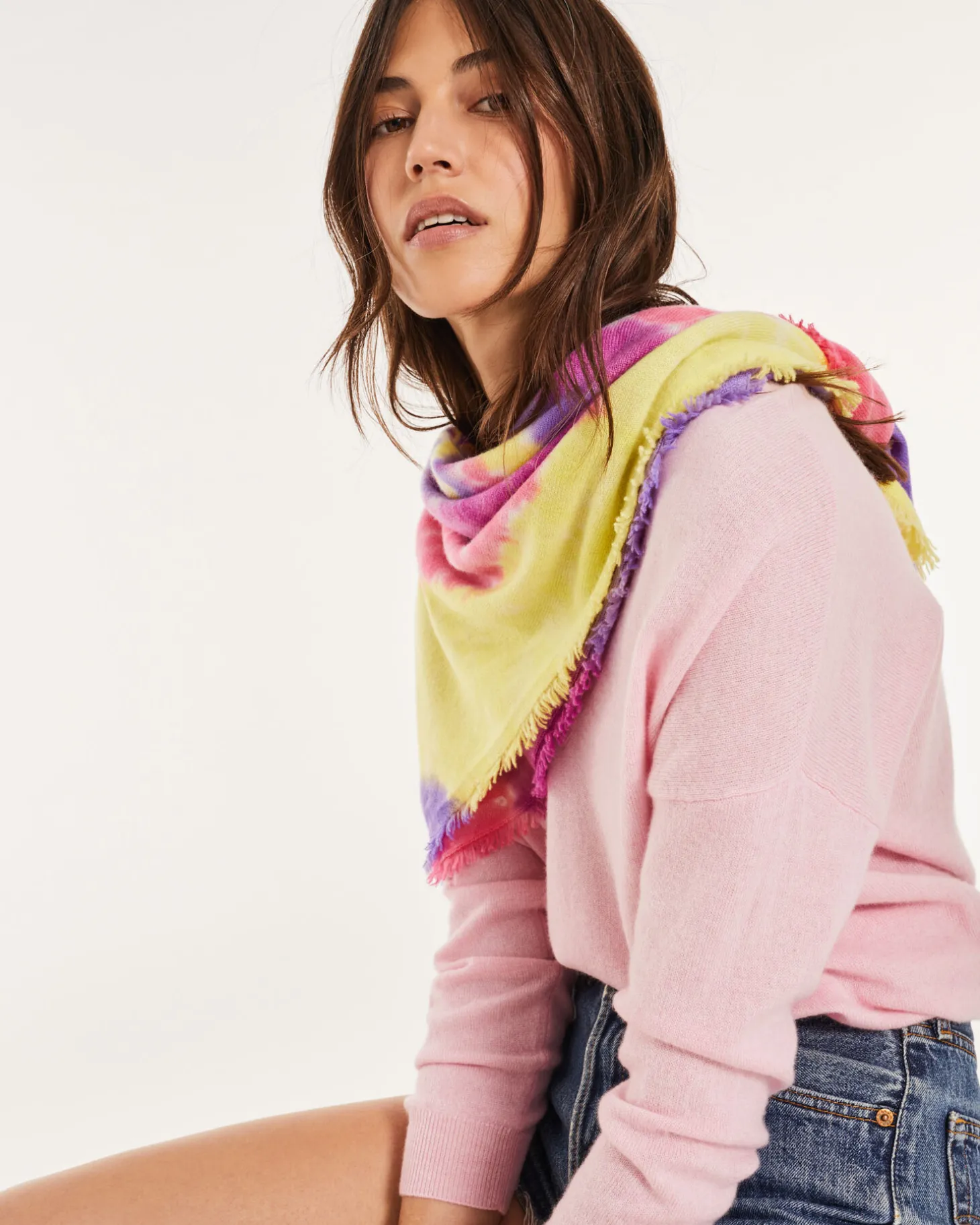 Pull Cachemire Femme Col V Boyfriend