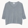 Pull Cachemire Femme Col V Oversize