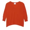 Pull Cachemire Femme Col V Oversize, 2 Fils