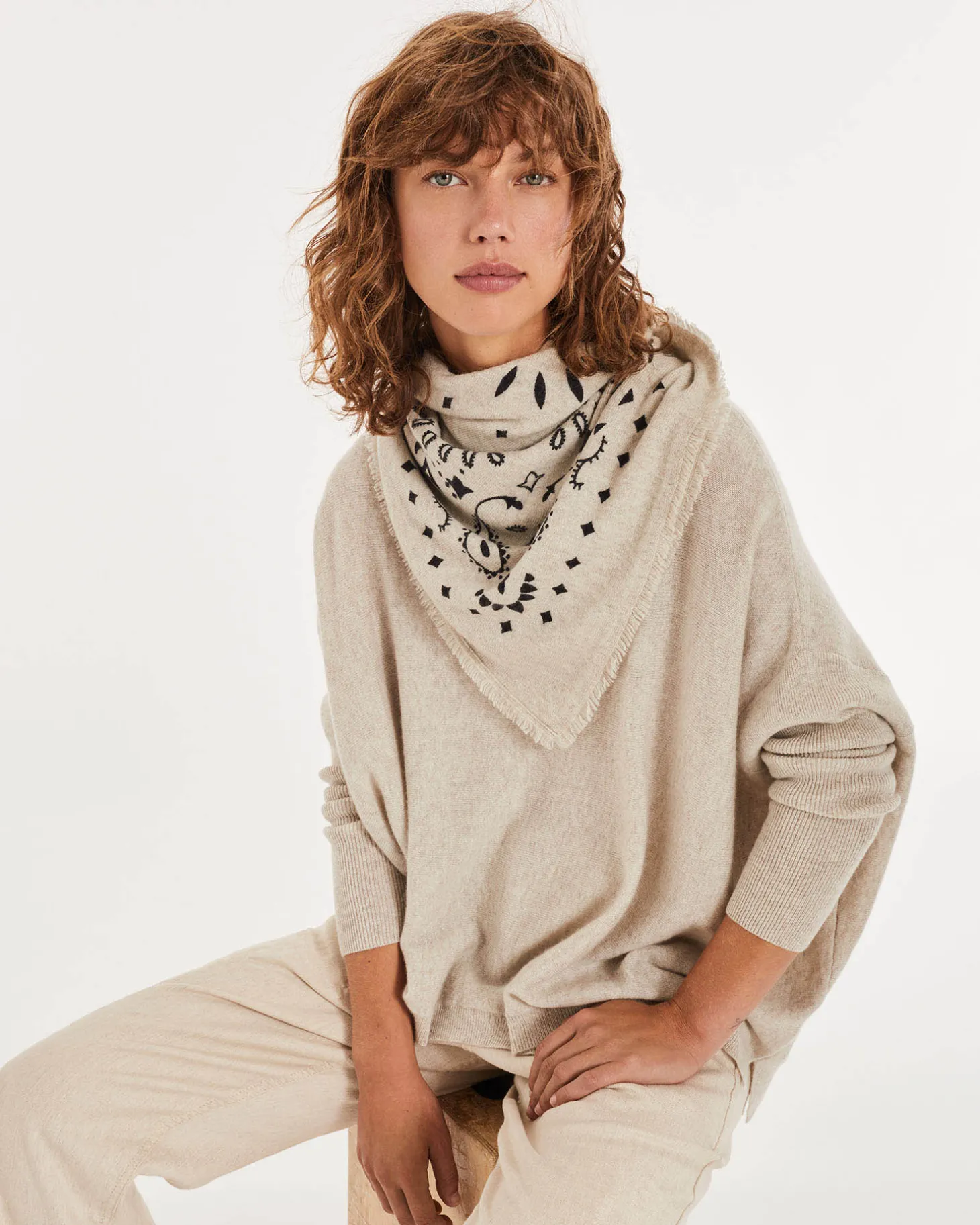 Pull Cachemire Femme Col Rond Oversize