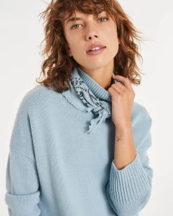 Pull Cachemire Femme Col Cheminee Oversize