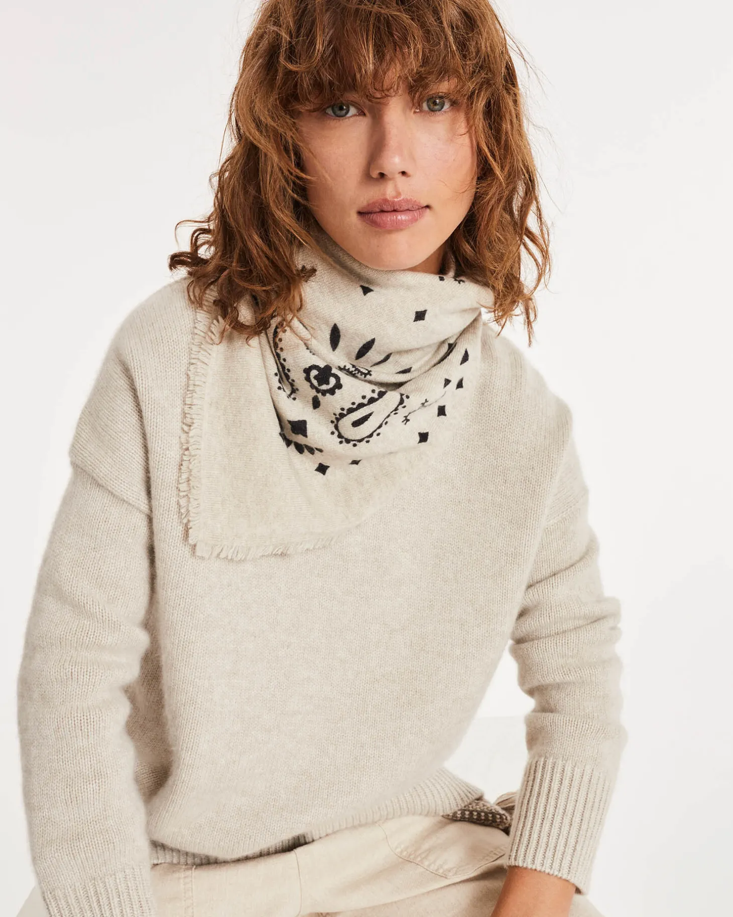 Pull Cachemire Femme Col Cheminee Oversize