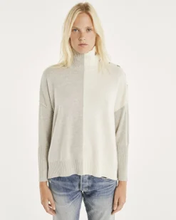 Pull Cachemire Femme Col Roule A Boutons