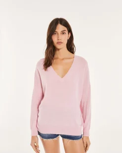 Pull Cachemire Femme Col V Boyfriend