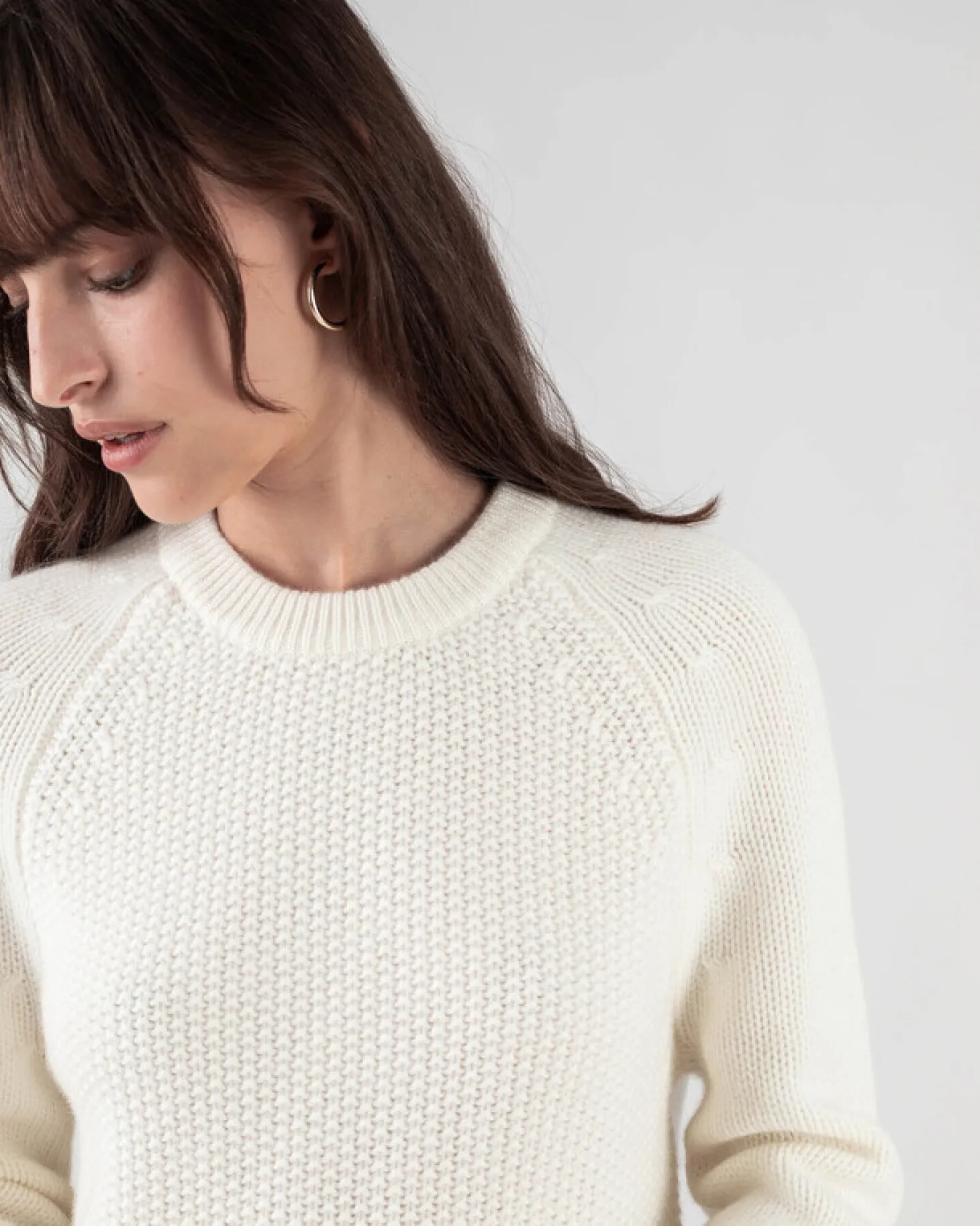Pull Cachemire Femme Col Rond Court