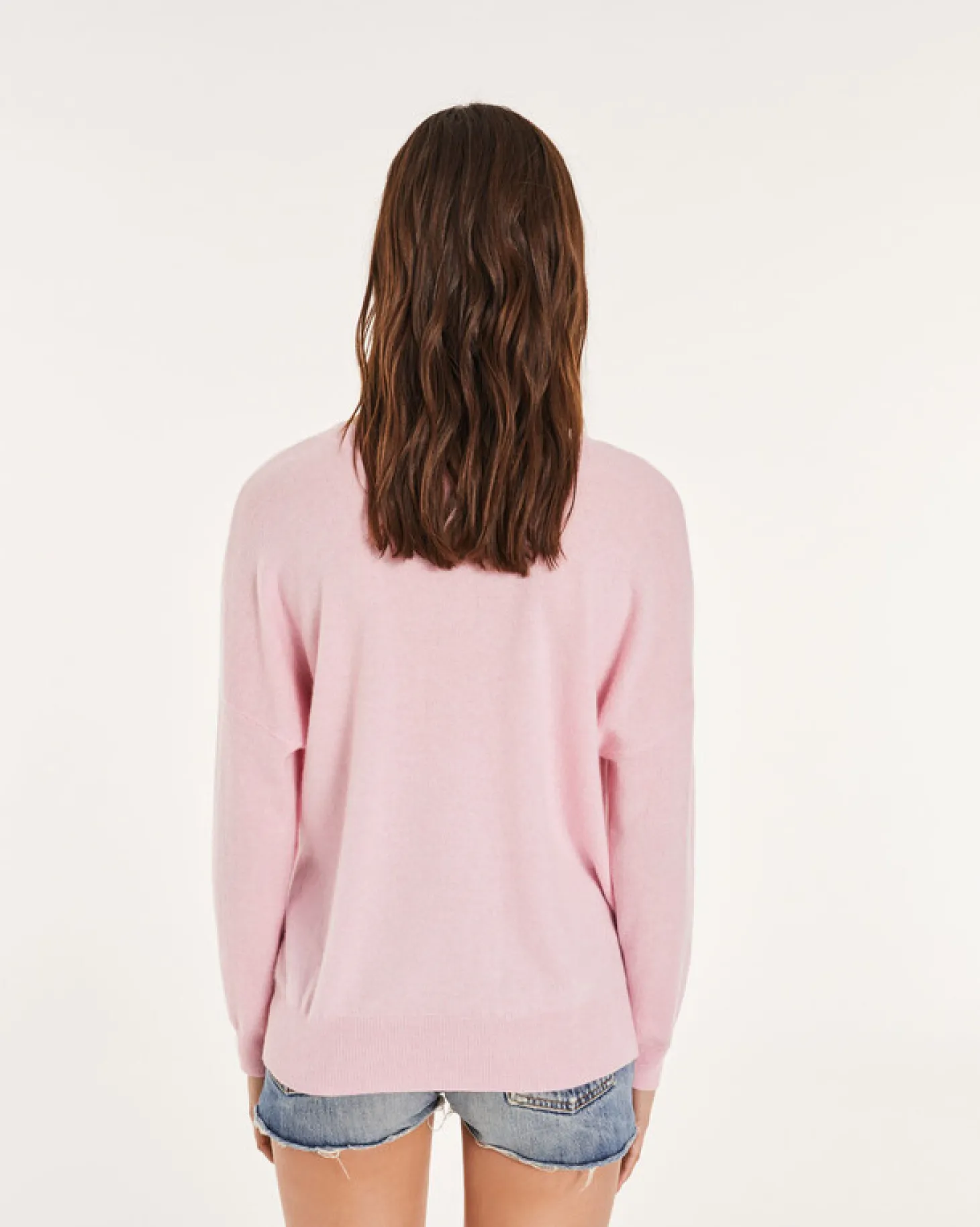 Pull Cachemire Femme Col V Boyfriend