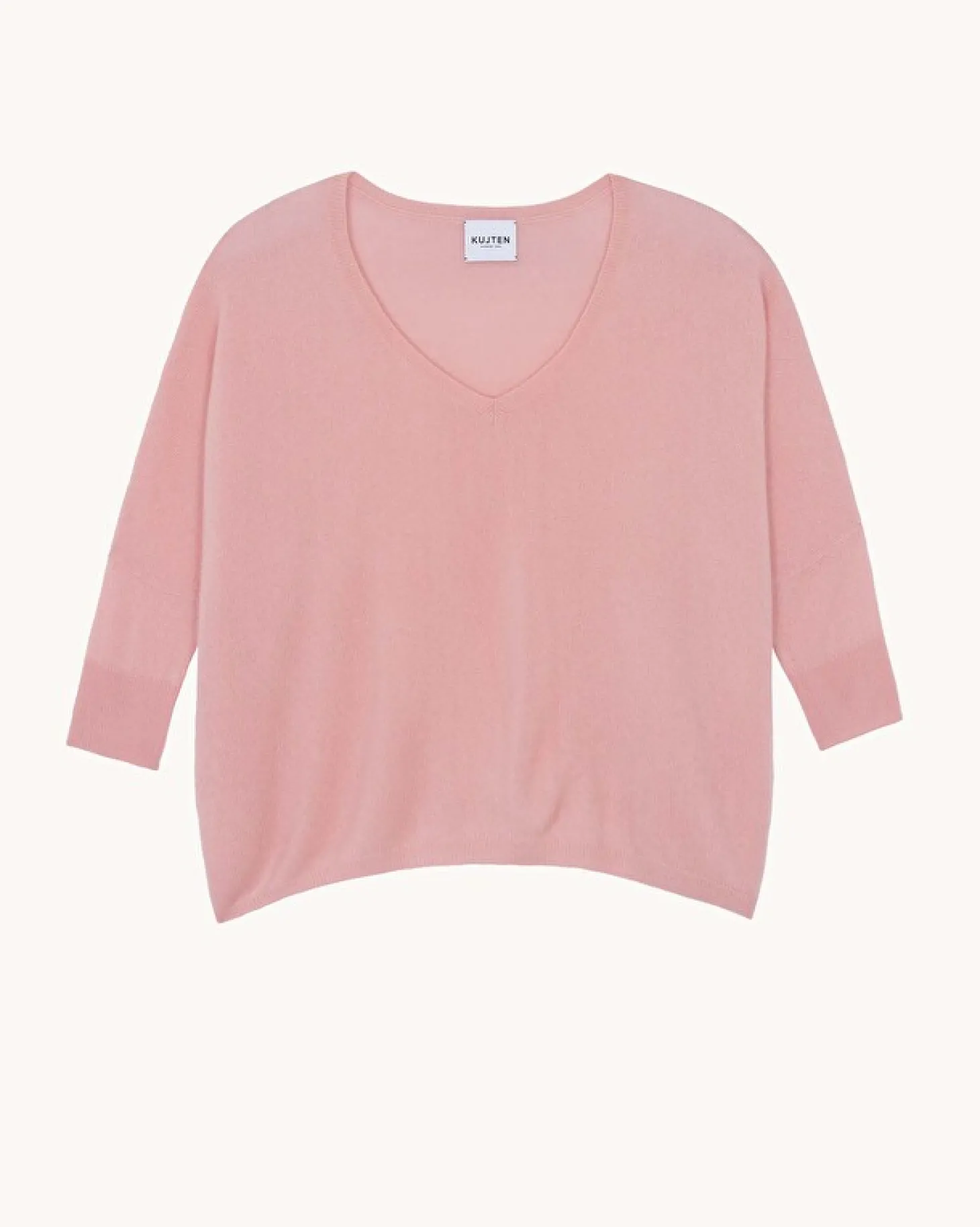Pull Cachemire Femme Col V Oversize, 2 Fils
