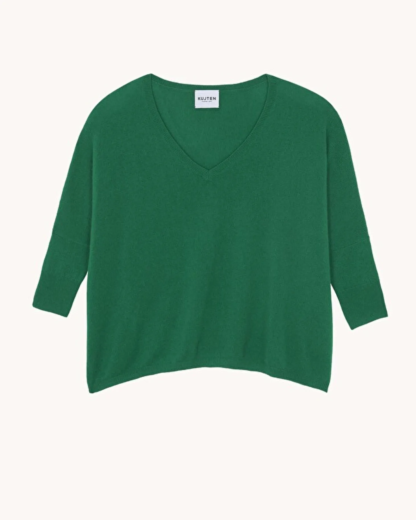 Pull Cachemire Femme Col V Oversize, 2 Fils