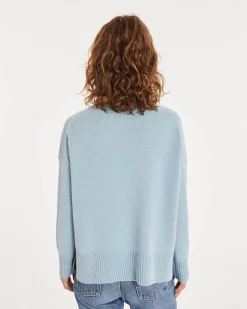Pull Cachemire Femme Col Cheminee Oversize