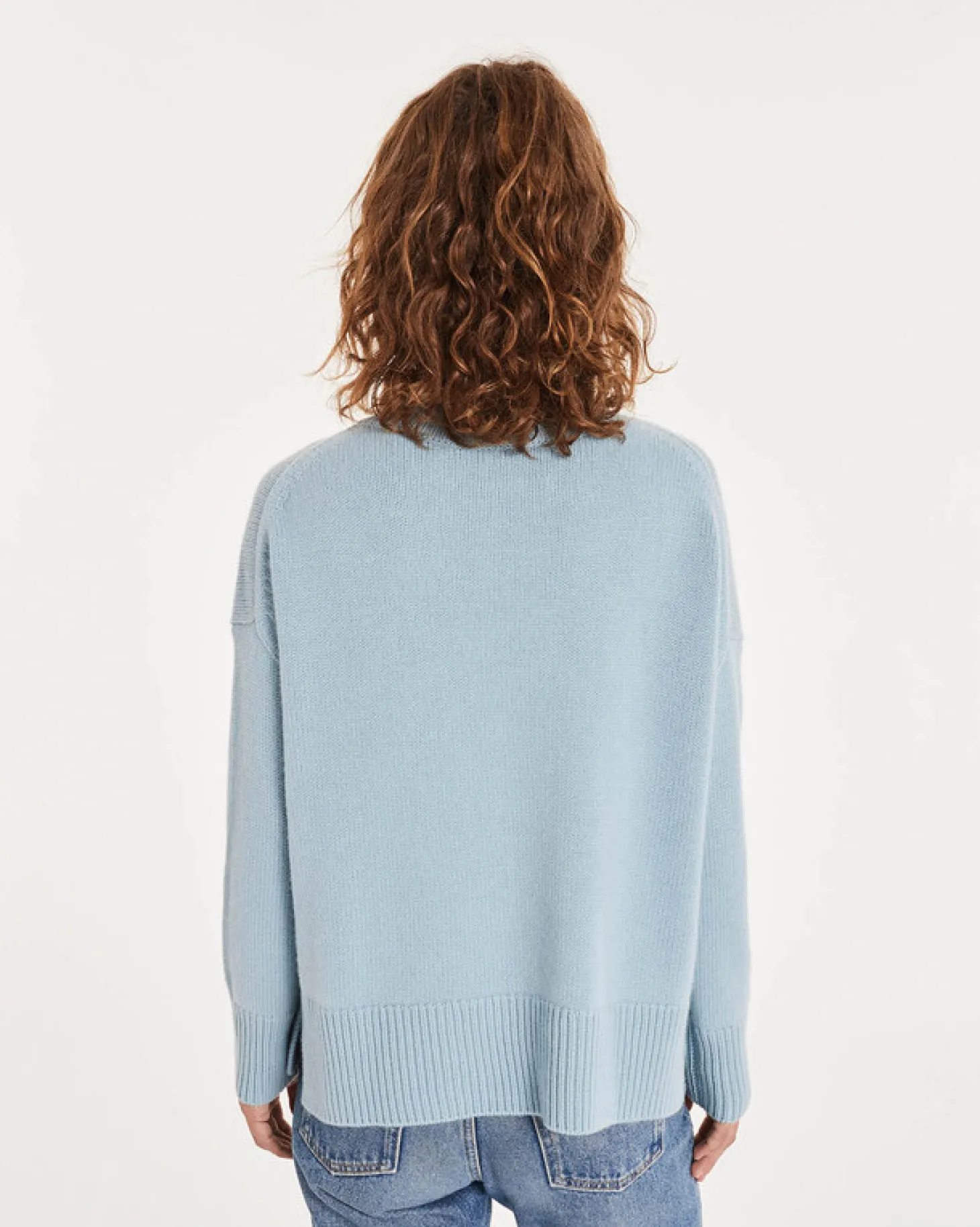 Pull Cachemire Femme Col Cheminee Oversize