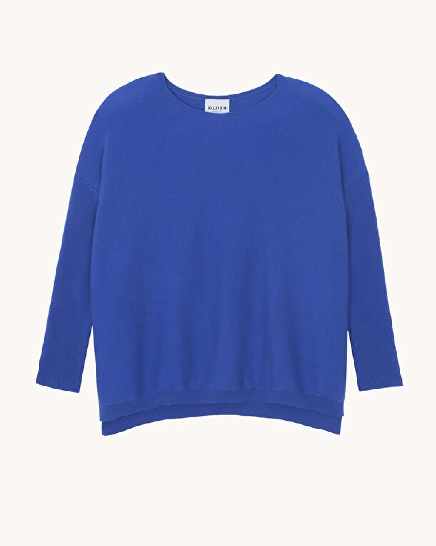 Pull Cachemire Femme Col Rond Oversize, 2 Fils