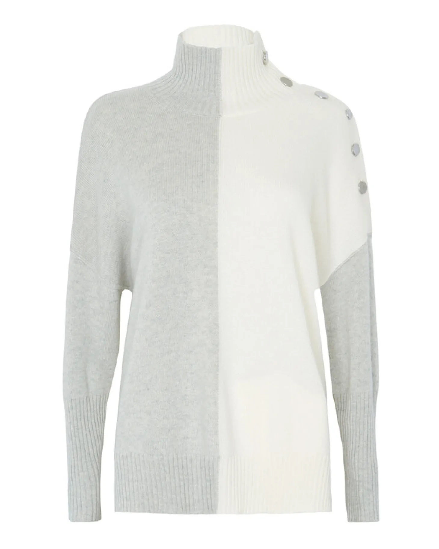 Pull Cachemire Femme Col Roule A Boutons