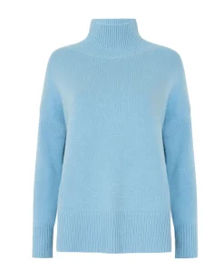 Pull Cachemire Femme Col Cheminee Oversize