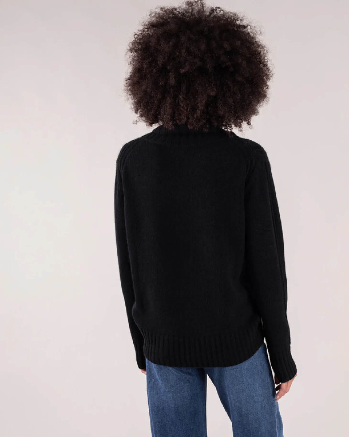 Pull Cachemire Grand Col Roule Femme