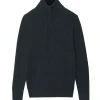 Pull Cachemire Homme Col Camionneur Uni