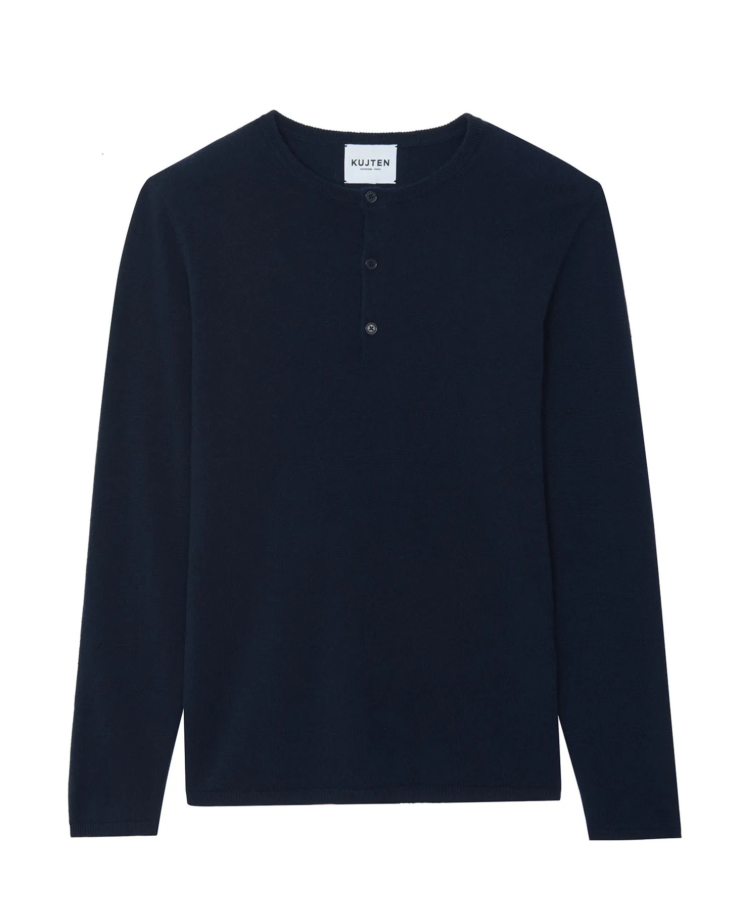 Pull Cachemire Homme Col Tunisien