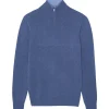 Pull Cachemire Homme Col Camionneur Uni, 4 Fils