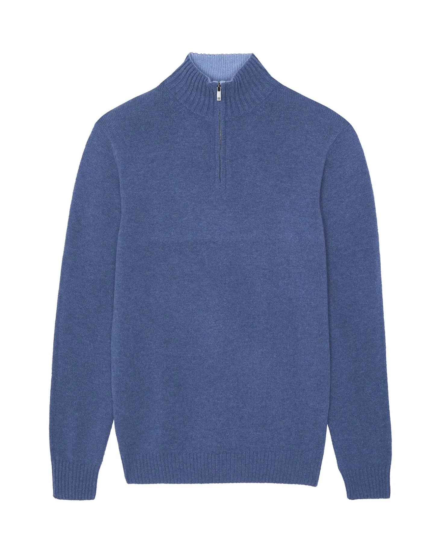 Pull Cachemire Homme Col Camionneur Uni, 4 Fils