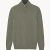 Pull Cachemire Homme Col Camionneur Uni