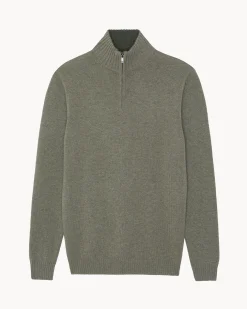 Pull Cachemire Homme Col Camionneur Uni