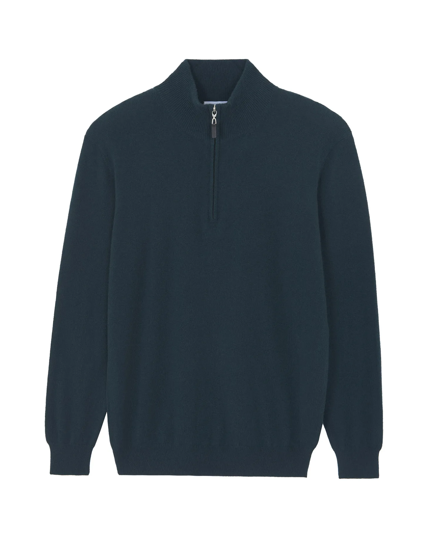 Pull Cachemire Homme Col Roule Uni Avec Patchs Aux Coudes